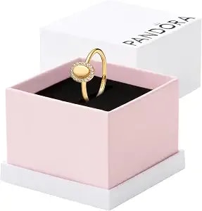 Pandora Engravable Oval Halo Ring