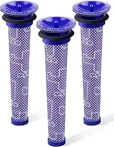 3pack Pre Filters Replacement For Dyson - Vacuum Filter Compatible With Dyson v6 v7 v8 dc59 dc58 Replaces Part 965661 01 (3 Pack)