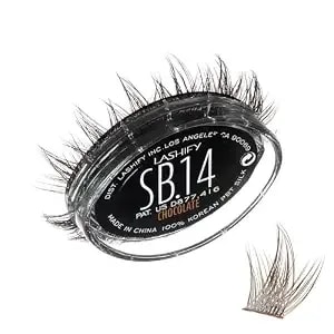 Lashify Star Burst 14mm Gossamer Diy Eyelash Extensions Refill, The Ultimate Multi-Length Multi Layered Lash, Chocolate Color, Easy False Lashes