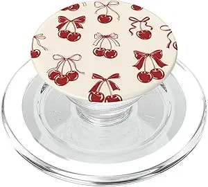 Popsockets Phone Grip – Vintage Cherry Bows Popsockets Popgrip For Magsafe
