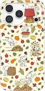 Velvet Caviar Case For Iphone 17 Pro Max - Compatible With Magsafe - 10ft Drop Tested - Protective Fall Season Cases - Snoopy Autumn Leaves