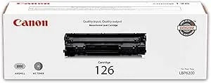 Canon Genuine 126 Black Toner Cartridge Compatible With lbp6200d, lbp6230dw