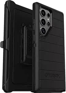 Otterbox Samsung Galaxy s24 Ultra (Only) - Defender Series Case - Black - Screenless - Rugged & Durable - With Port Protection - Holster Clip Includes - Microbial Defense Protection