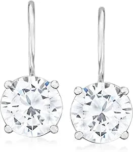 Ross-Simons 5.25 Ct. T.W. Cz Drop Earring In Sterling Silver