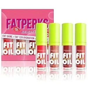 4 Colors Lip Oil Lip Glaze, Hydrating Lip Glow Oil Big Brush Head Shiny Moisturizing Lip Gloss, Long Lasting & Nourishing Non-Sticky Fresh Transparent Tinted Plumping Lip Oil - Set B