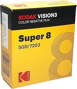 Kodak Super 8 Color Negative VISION3 50D 7203/50' Cartridge