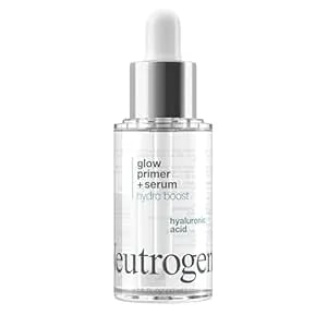 Neutrogena Hydro Boost Glow Booster Primer & Serum, Hydrating & Moisturizing Face Serum-To-Primer Hybrid, Infused With Purified Hyaluronic Acid & Designed To Instantly Hydrate, 1.0 Fl. Oz