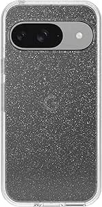 Otterbox Google Pixel 9 & 9 Pro Symmetry Series Clear Case - Stardust (Clear/Glitter), Ultra-Sleek, Wireless Charging Compatible, Raised Edges Protect Camera & Screen