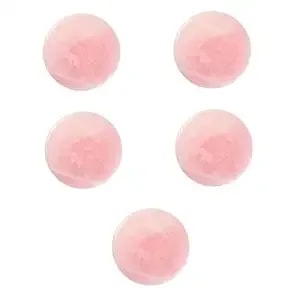 Beaupretty 5 Pieces Grafted Eyelash Jade Stones Eyelash Extension Pallet Holder Round Pallet Pad Resin Nail Art Plate Palette Makeup Palette (Pink)
