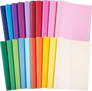 Shindel 330 Sheets Tissue Paper Bulk, 14x10 Inch Colored Wrapping - Tissue Paper For Gift Bags Diy Crafts Birthday, Wedding Holidays Decor 20 Colors