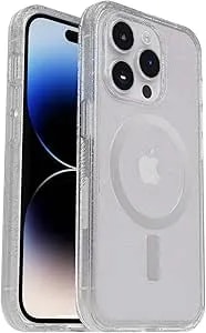 Otterbox Iphone 14 Pro (ONLY) Symmetry Series+ Case - Stardust (Clear/Glitter), Ultra-Sleek, Snaps To Magsafe, Raised Edges Protect Camera & Screen