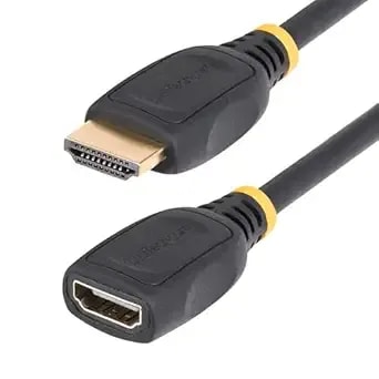 Startech.Com 18in (0.5m) Hdmi 2.0 Extension Cable, High Speed Hdmi Port Saver Cable, 4k 60hz, Hdmi Extension Cord, M/F