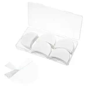 400pcs Eyeshadow Shields, Lint Free Eyeshadow Stencil Gel Pads, Professional Eye Pads, Prevent Makeup Residue For Eyelash Extensions, Eyeliner, Lip And Tinting Makeup