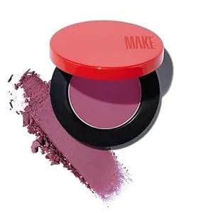 Make Beauty Skin Mimetic Microsuede Blush - Matte Powder Blush For Cheeks With Long Lasting Color - Non Comedogenic, Travel Size Makeup Single Palette. Shade - Galactic (Purple)