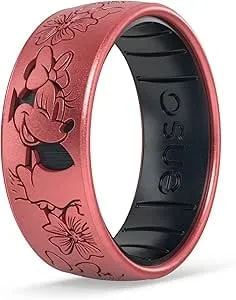 Enso Rings Disney Silicone Ring - Valentine'S Day Collection - Comfortable And Flexible Design - Mickey Mouse And Minnie Mouse