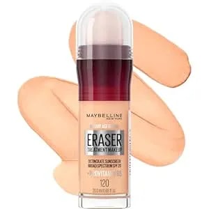 Maybelline Instant Age Rewind Eraser Foundation With Spf 20 And Moisturizing Provitamin b5, 120, 1 Count (Packaging May Vary)