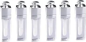 6 Pcs 3ml Empty Lip Gloss Tubes Containers Clear Refillable Lip Balm Bottles Transparent Mini Lipstick Containers For Diy Makeup Lip Gloss Makeup