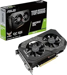 Asus Tuf Gaming Nvidia Geforce Gtx 1660 Ti Evo Oc Edition Graphics Card (Pcie 3.0, 6gb gddr6, Hdmi 2.0b, Displayport 1.4, Space-Grade Lubricant, Compact Design, Gpu Tweak Ii) (Renewed)
