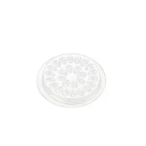Decemars 100 Pcs Disposable Eyelash Glue Holder Lash Trays For Women Girls Extension Plastic Eyelashes Pallet Pads Lashing Supply Kit