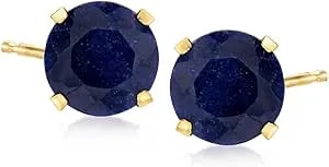 Ross-Simons 5.00 Ct. T.W. Sapphire Martini Stud Earrings In 14kt Yellow Gold