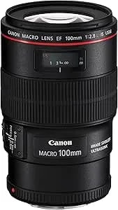 Canon Ef 100mm F/2.8l Is Usm Macro Lens For Canon Digital Slr Cameras (Renewed)