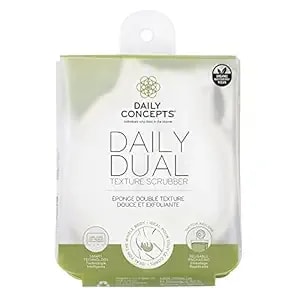 Daily Dual Texture Scrubber - Daily Concepts - Regular Where You Need More Exfoliation And Soft For The More Gentle Parts Of Your Body