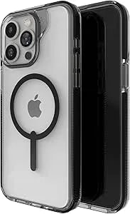 Zagg Santa Cruz Snap Iphone 15 Pro Max Case - Magsafe Phone Case, Drop Protection (13ft/4m), Durable Graphene, Anti-Yellowing, And Scratch-Resistant Phone Case, Black