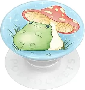 Popsockets Adhesive Phone Grip, Holder, Phone Stand, Mushroom - Sleepy Frog