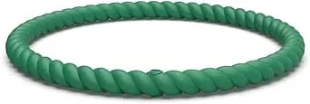 Enso Silicone Bracelet – Braided Stackable Bracelet - Hypoallergenic Rubber Wristband – Comfortable Flexible Band For Active Lifestyle - Medical Grade Silicone