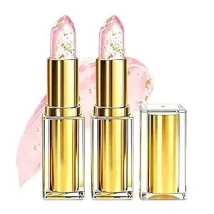2pcs Areliaa Lipstick, Areliaa Lipstick For Older Women-Clear Reactive Skin-Adaptive Lip Adjusting Stick, Signature Long Lasting Moisturizing Nourishment Mature Lips