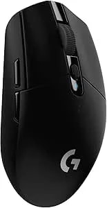 Logitech G305 Lightspeed Wireless Gaming Mouse, Hero Sensor, 12,000 DPI, Lightweight, 6 Programmable Buttons, 250h Battery, On-Board Memory, Compatible With PC, Mac - Black