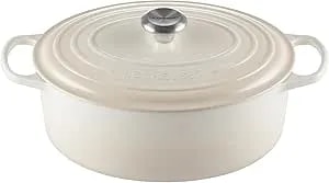 Le Creuset Enameled Cast Iron Signature Oval Dutch Oven, 6.75 Qt., Meringue