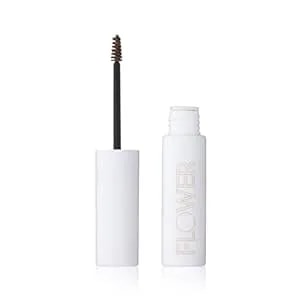 Flower Beauty By Drew Barrymore Fiber Fix Eyebrow Gel - Tinted Brow Mascara + Fixative For Eyebrows -Long-Lasting + Natural Finish -Vegan + Cruelty-Free - Light Brown