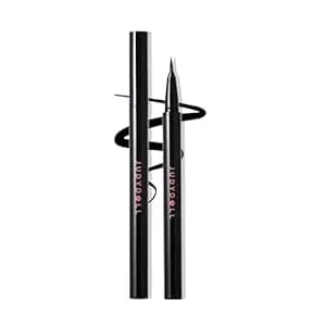 Judydoll Intense Black Liquid Eyeliner - Black Liquid Liner, Waterproof, Smudge-Proof, Long Lasting, Easy Glide & Ultra-Fine Brush Tip, Skip-Free Lining, Ideal For Cat Eyes & Wings, Beginner Friendly