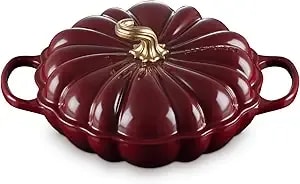 Le Creuset Enameled Cast Iron Figural Pumpkin Braiser, 2.75 Qt., Garnet