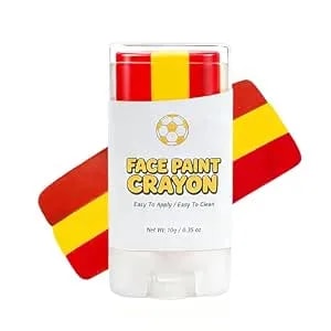 Red Yellow And Red Face Body Paint Stick, Spain Flag Face Paint Stick For World Cup 2026 Soccer Fan, Spain Face Paint, World Cup Face Paint, World Cup Fan Soccer, Baseball, Lacrosse, Softball Sports