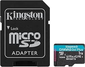 Kingston Canvas Go Plus 1tb Microsd Card - Up To 200mb/S - Class 10, Uhs-I, u3, v30, a2 - sdcg4/1tb