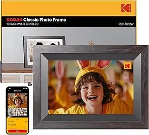 Kodak 10.1 Inch Wifi Digital Picture Frame With 32GB Storage, Electronic Smart Digital Photo Frame 1280x800 IPS Touch Screen, Auto-Rotate, Share Moments Instantly Gifts For Women Mothers Day Christmas