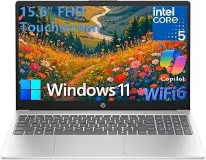 Hp 15.6 Inch Laptop, Fhd Touchscreen Display, 13th Gen Intel 10-Core i5-1334u, 32gb ddr4 Ram, 1tb Pcie Ssd, Wifi 6, Bluetooth 5.4, Hdmi, Type-C, Copilot Key, Windows 11 Home For Student And Business