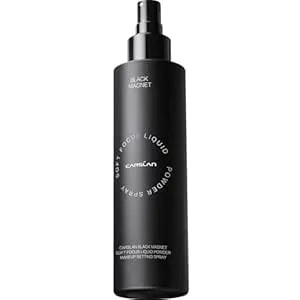Carslan Black Magnet Liquid Powder Makeup Setting Spray, 16h Longlasting Oil Control Lock Face Makeup, Smudgeproof, Waterproof Finishing Spray, 100ml/3.4 Fl Oz