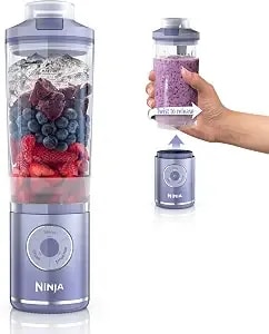 Ninja Blast Max Portable Blender, Twist & Go, 22oz, Lavender, bc251ld - Twist & Go Removable 22-Oz Vessel. Auto-Iq Crush & Smoothie Programs, Cordless. Dishwasher Safe, Leakproof Lid.