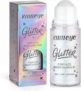 Dazzle Roll-On Face And Body Glitter Gel For Rave Festival Accessories - Holographic Color Changing Shimmer Stick Makeup For Stage Easy Application & Removal, 1.76 Oz, #3