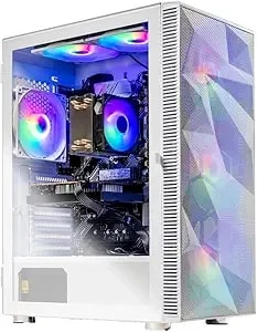 Skytech Gaming Storm Gaming Pc, Amd Ryzen 5 5500 3.6ghz, Nvidia Rtx 3050 6gb Vram, 1tb Nvme Ssd, 16gb ddr4 Ram 3200, 650w Gold Psu, Wi-Fi 5, Windows 11, Desktop