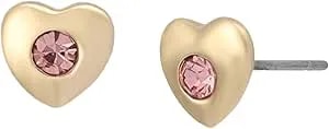 Betsey Johnson Jewelry Women'S Glam Heart Stud Earrings