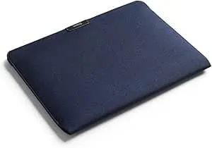 Bellroy Laptop Sleeve (Fits 16 Inch Laptop Or Macbook, Slim Protective Case With Magnetic Closure)- Navy
