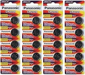 Panasonic cr2025 3 Volt Lithium Coin Battery (4 Packs Of 5)