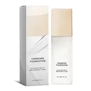 Color Changing Foundation For Mature Skin, 1pcs - Lightweight Concealer Cover Cream, Hydrating Liquid Foundations, Suitable For All Skin Types