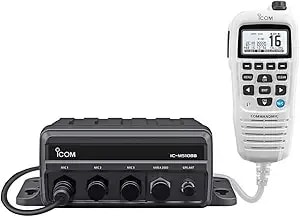 Icom m510bb Gw 21 Black Box Vhf W/White Command Mic 3 Command Mic Ports
