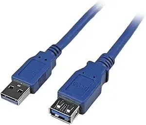 Startech.Com 6 Ft Superspeed Usb 3.0 Extension Cable A To A - M/F - 2m Usb 3 Extension Cable (usb3sextaa6),Blue