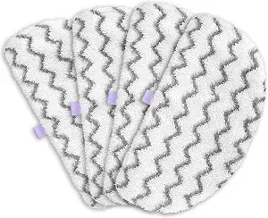 4 Pack Powerfresh Replacement Steam Mop Pads Compatible With Bissell Powerfresh Steam Mop, Fits 1940, 1806, 1544, 1440 Series, Microfiber Scrubbing Pads For Sealed Hard Floors